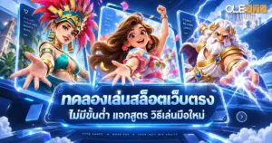 ทดลองเล่นสล็อตเว็บตรง